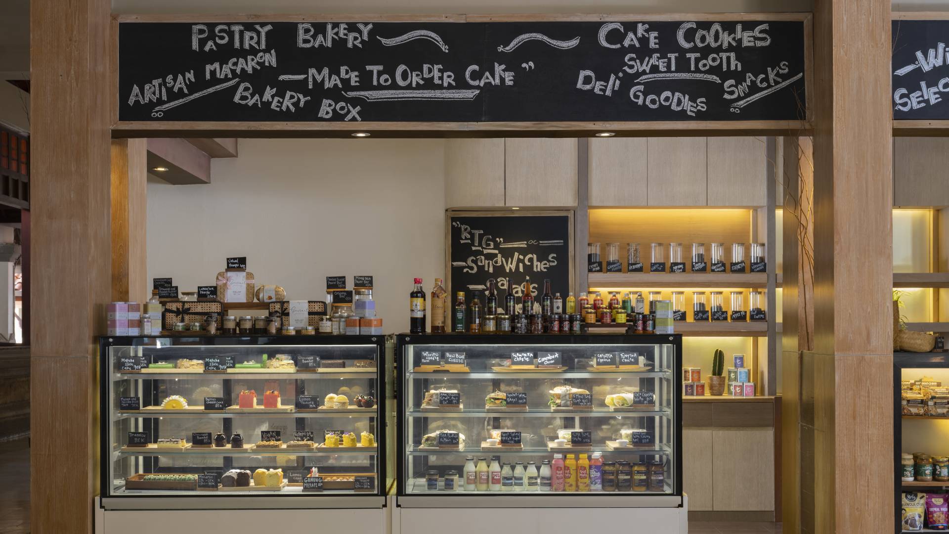 Deli Counter with Sandwiches and Pastries