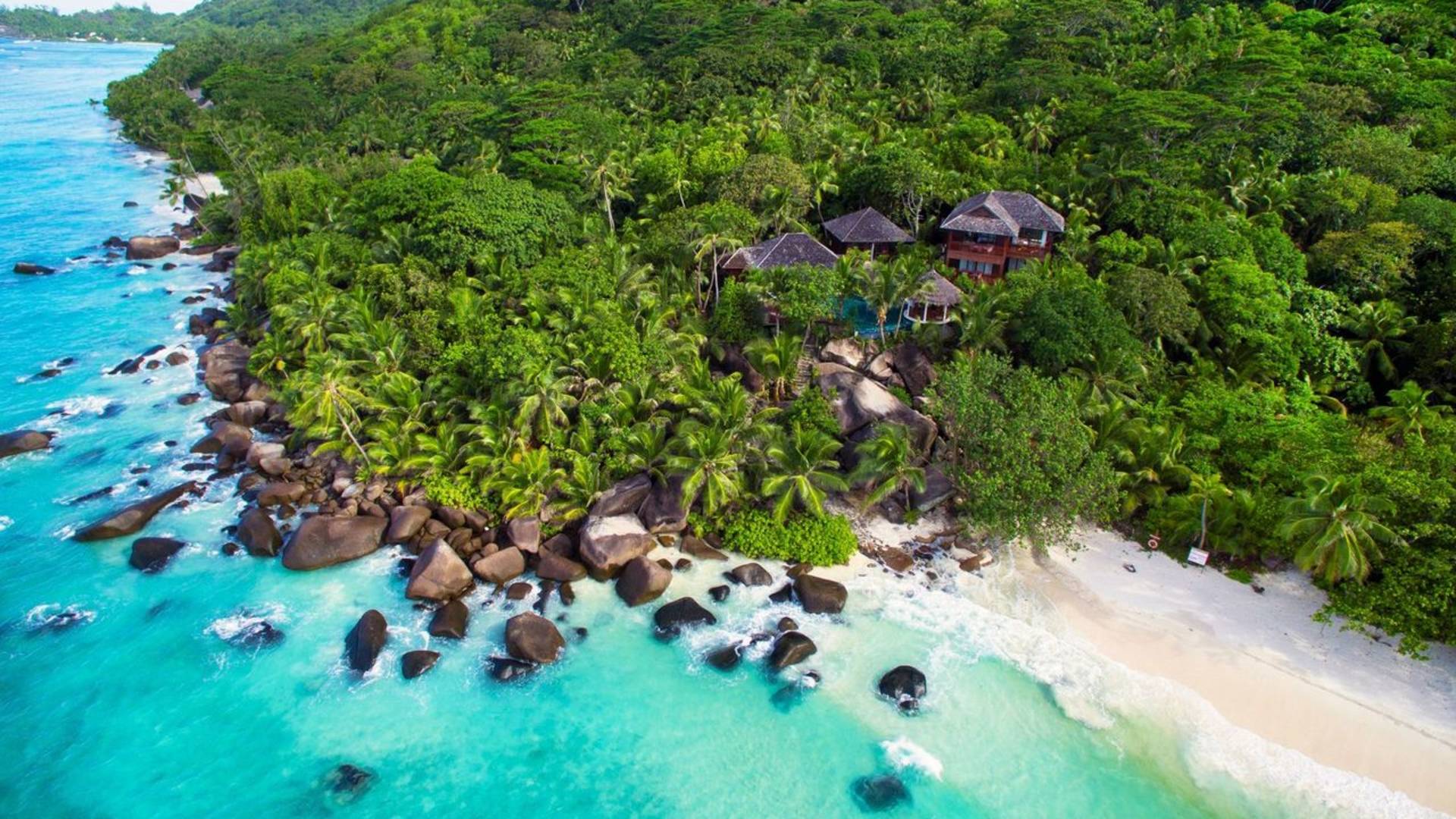 Aerial View of Hotel Exterior