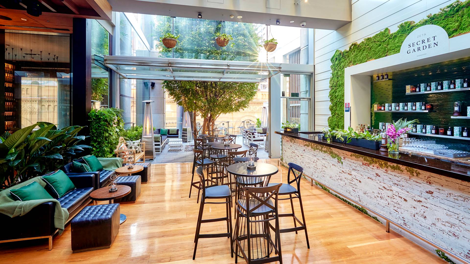 Zeta Bar Sitting Area in Secret Garden