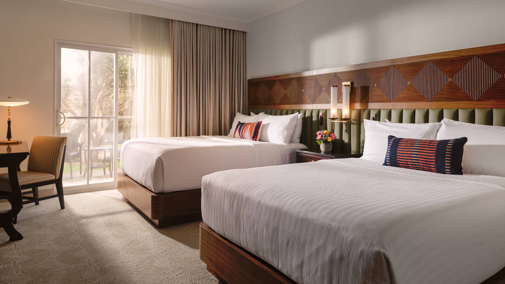 Guest room with two double beds