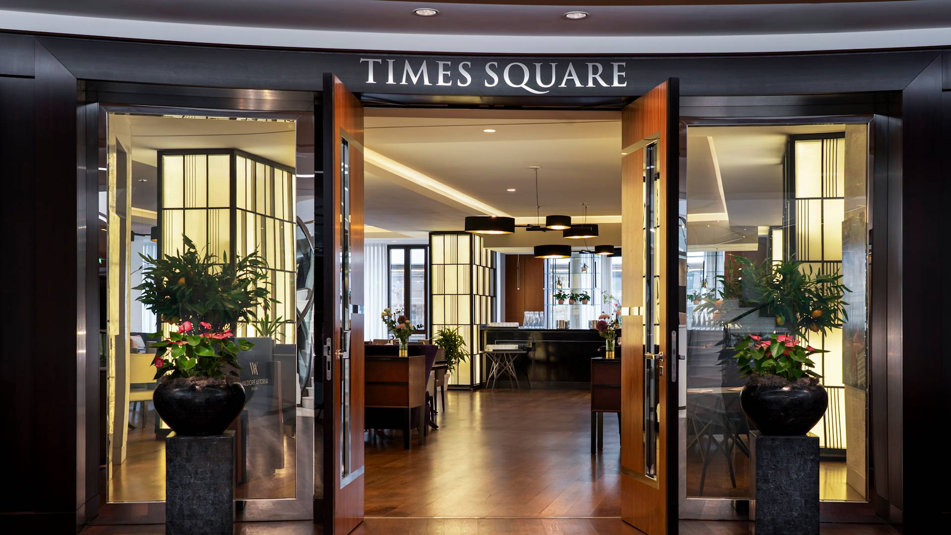 Eingang zum Restaurant Timesquare