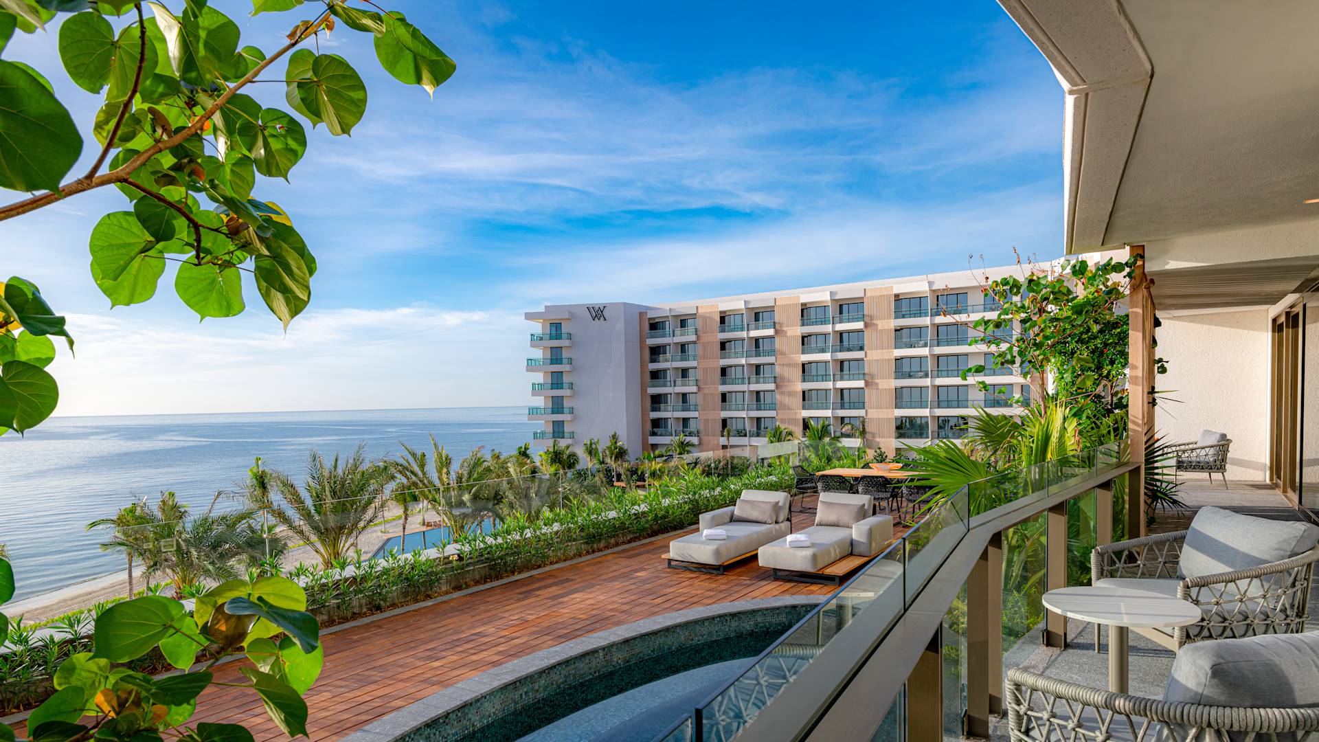 Ausblick vom Balkon der Präsidenten Suite