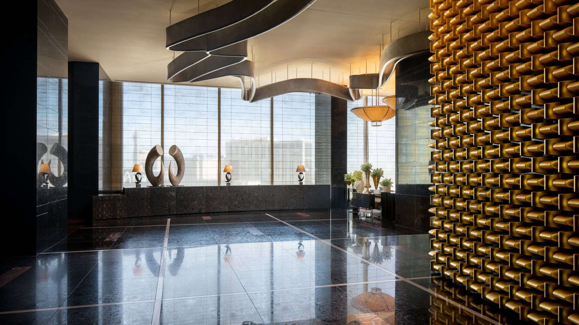 Sky Lobby at Waldorf Astoria Las Vegas