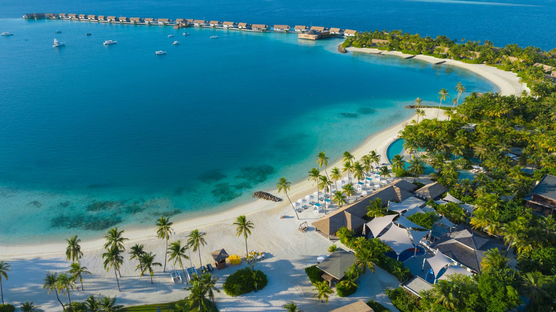 Aerial View of Waldorf Astoria Hotel on the Water