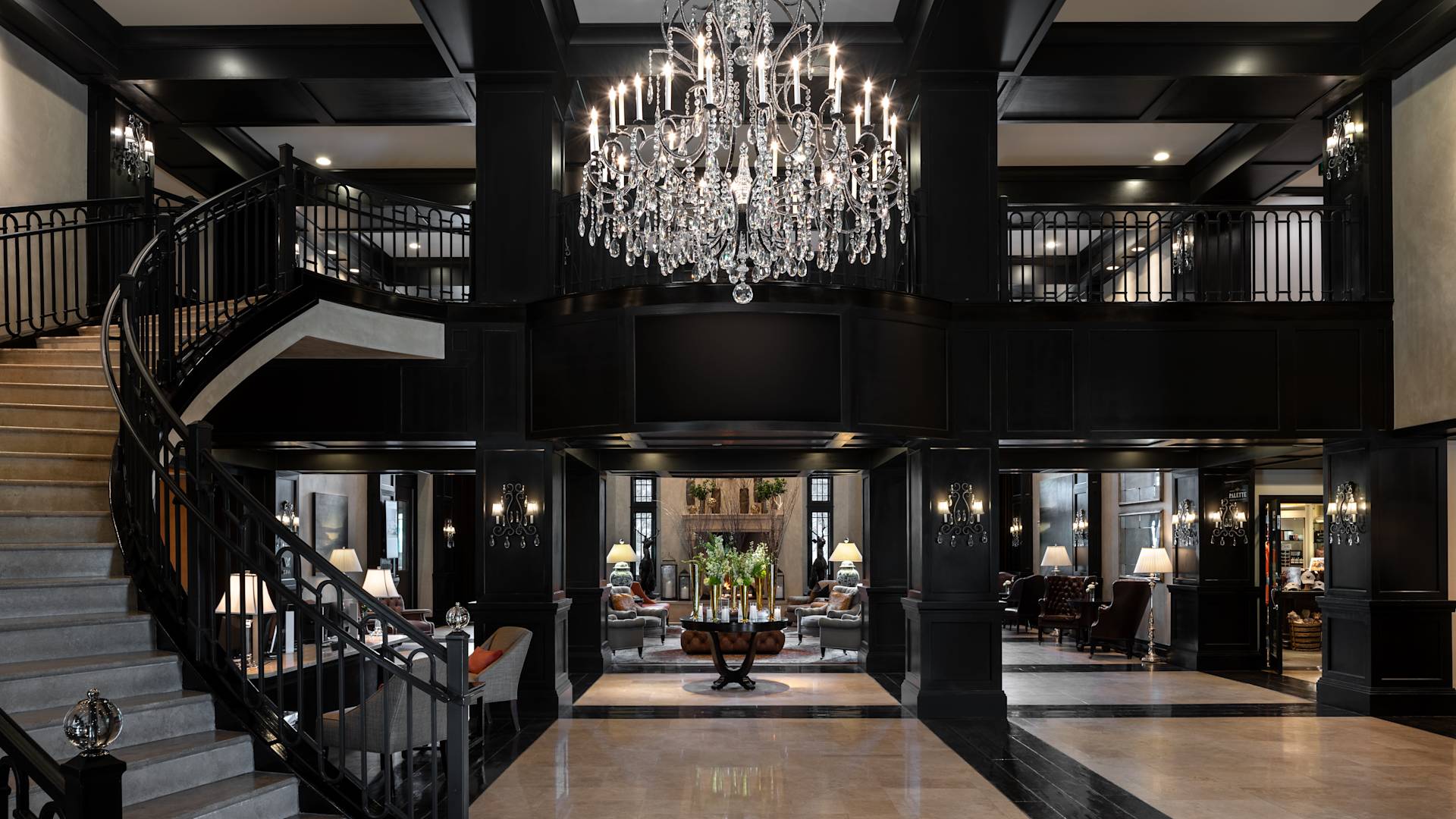 lobby view with staircase