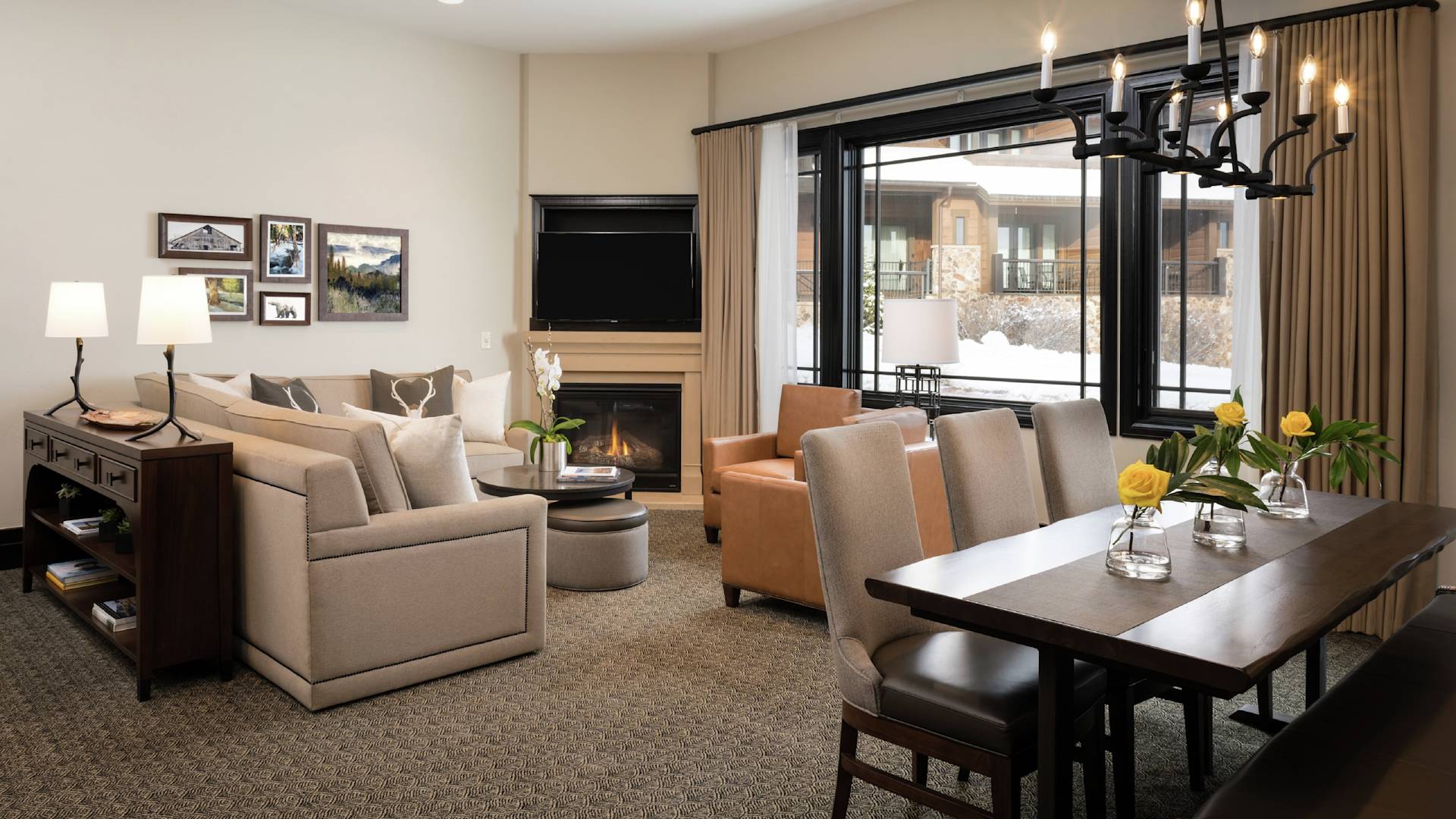 Lounge area with comfortable seating