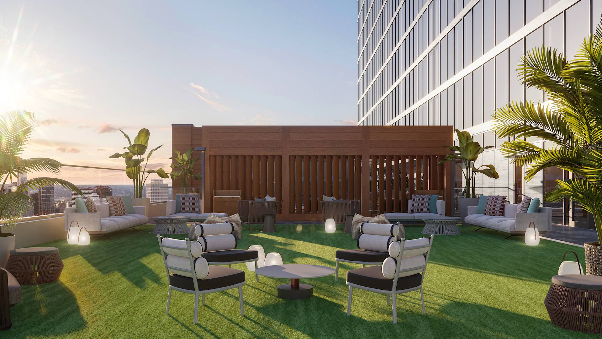 Terrace area with seating