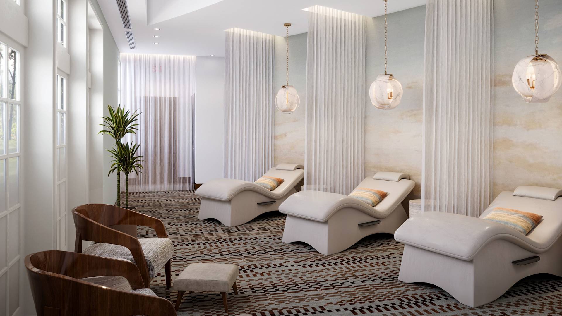Relaxing Area at the Spa