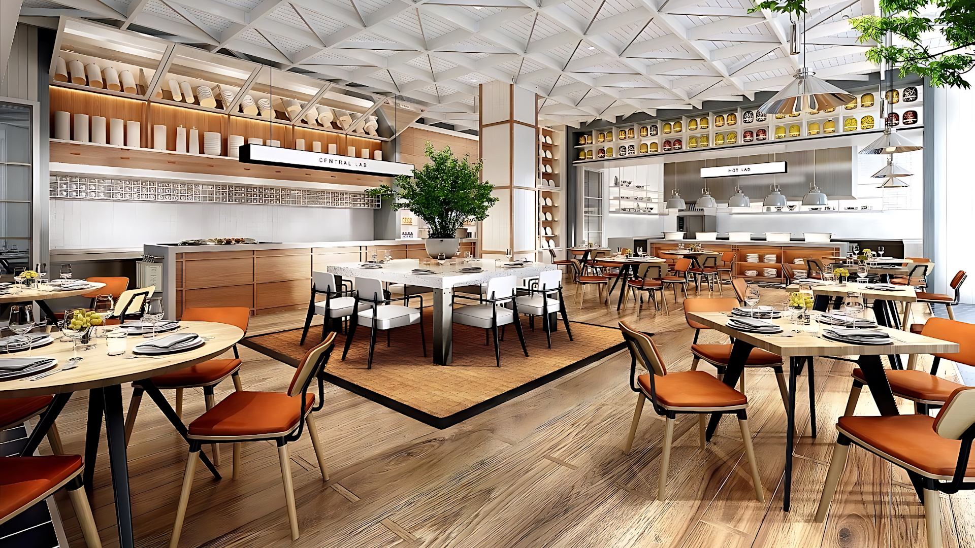 Restaurant "Zolo", Sitzbereich