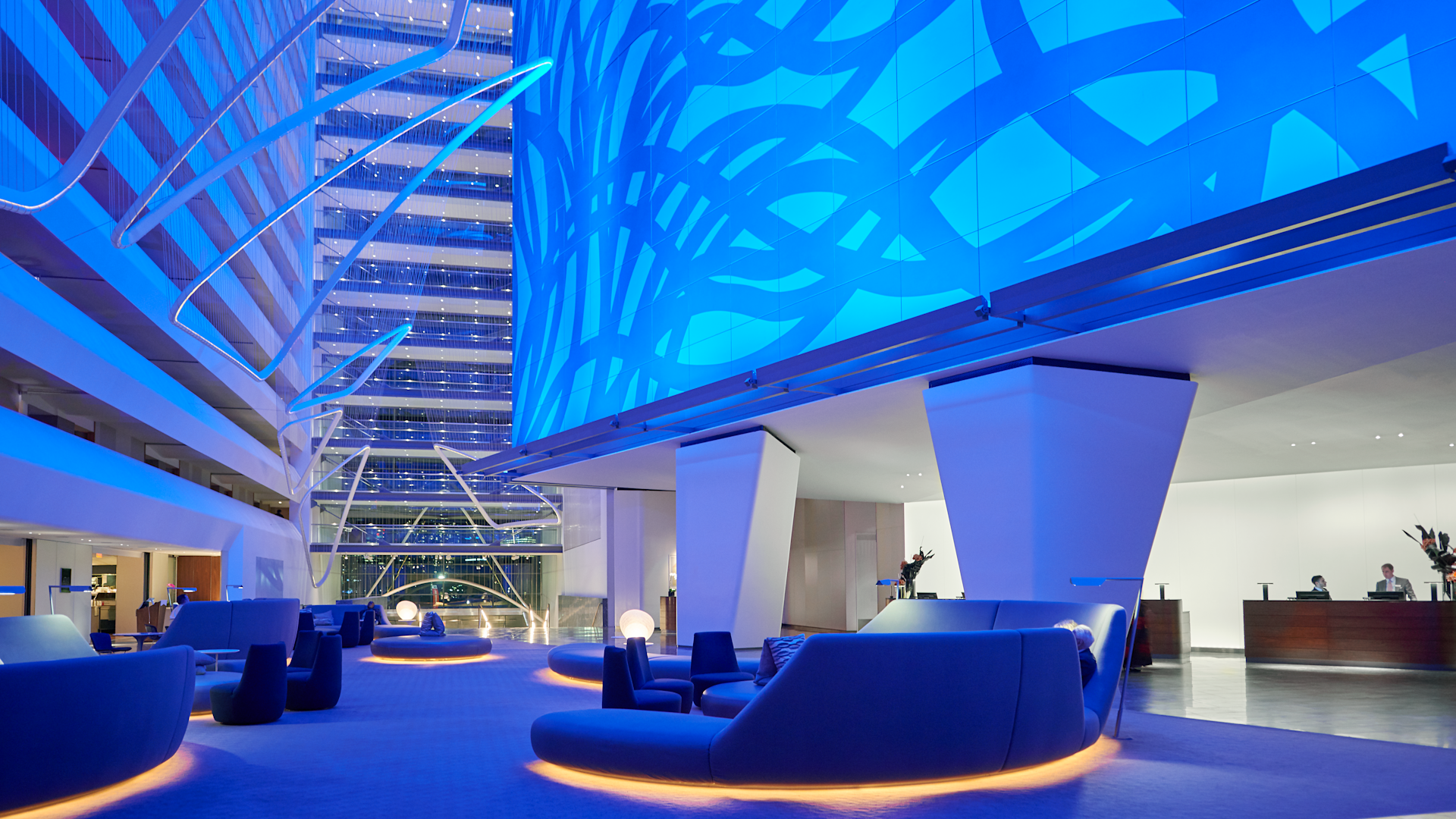 Lobby area with comfortable seating