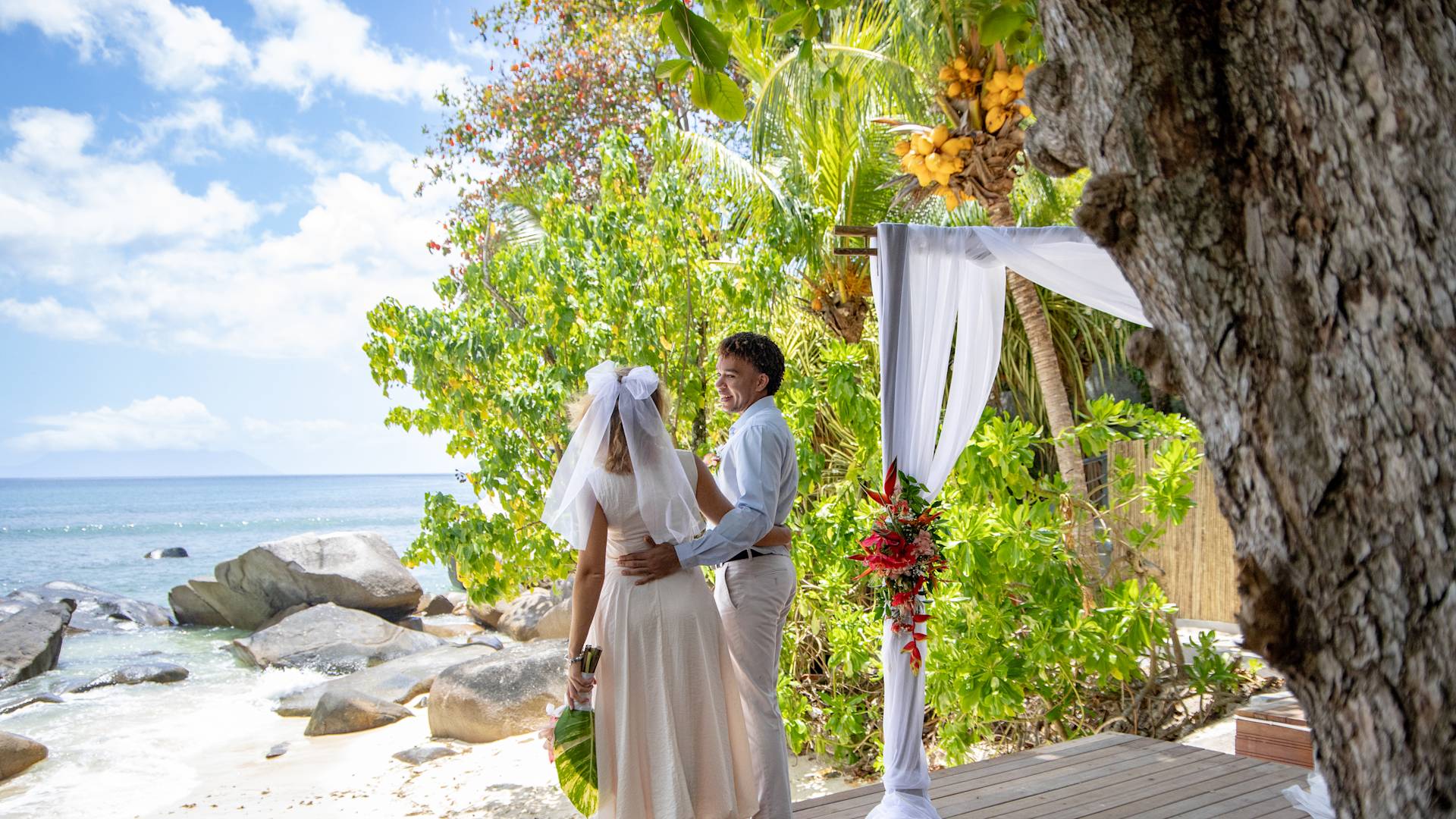 Couple Getting Married at the Beach-transition