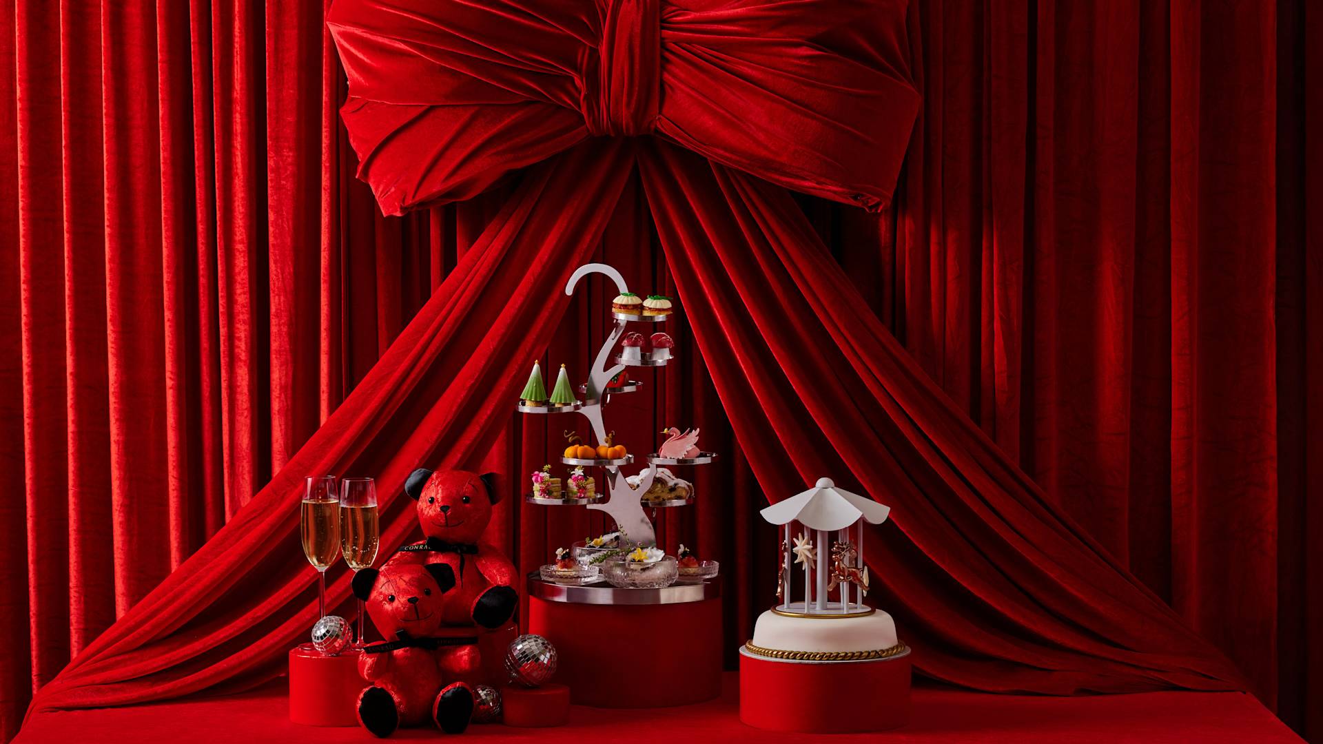 Red Festive Decor at the Hotel-transition