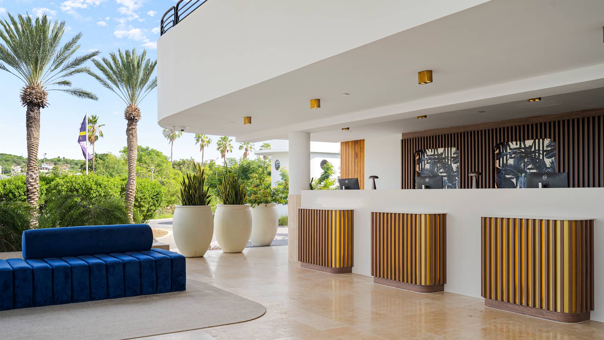 Empfangsbereich in der Lobby