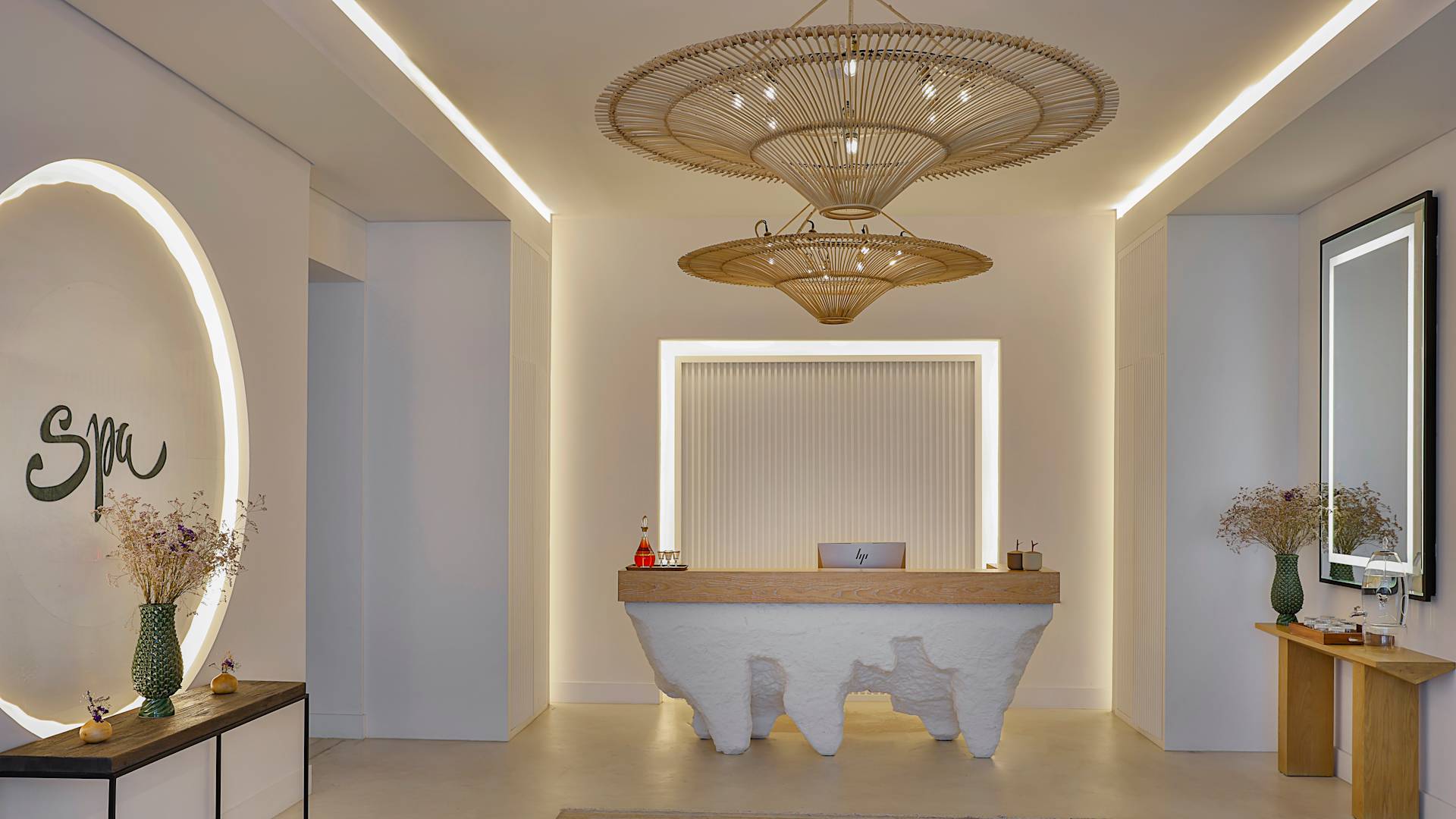 The Spa reception area-transition