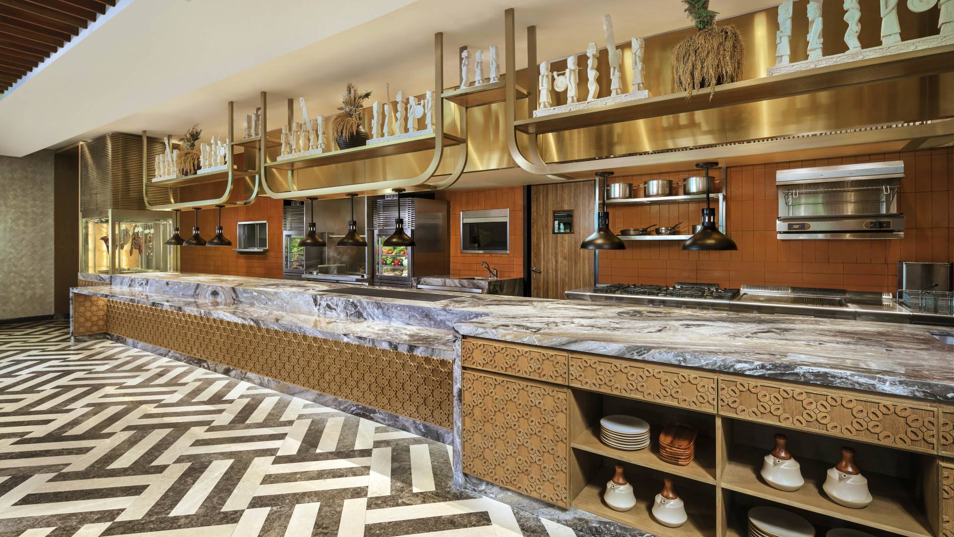 Commune Restaurant Live Kitchen Area-transition