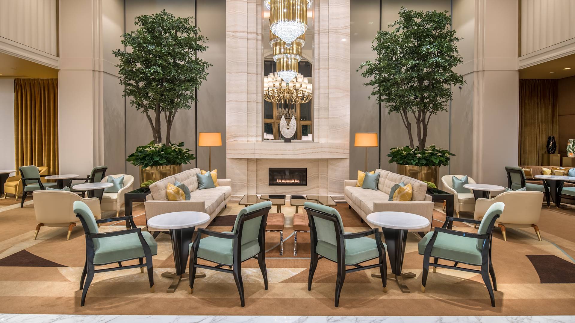 Coin détente du hall-transition