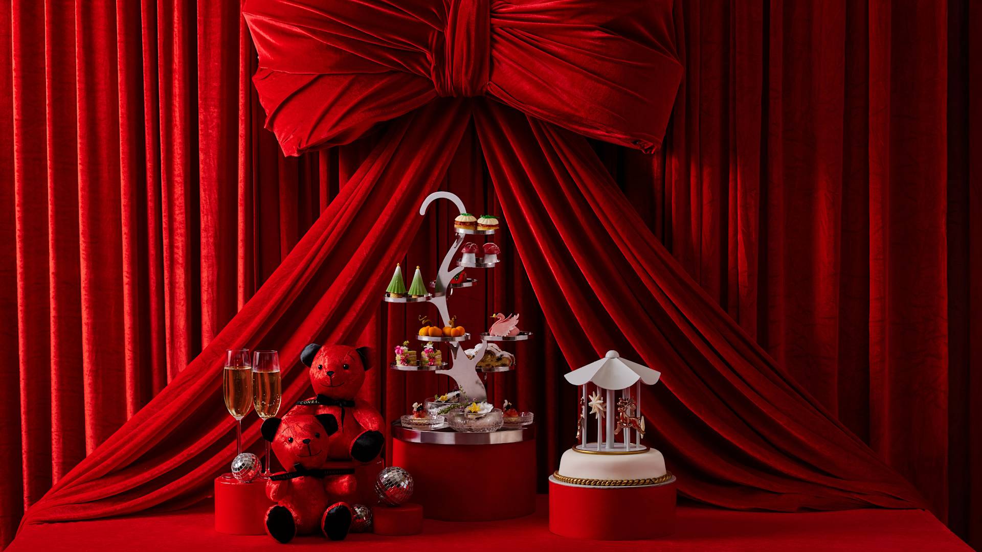 Red Festive Decor at the Hotel-transition