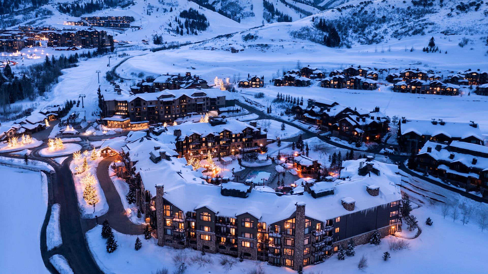 Hotel Exterior with View of Park City Mountain-transition