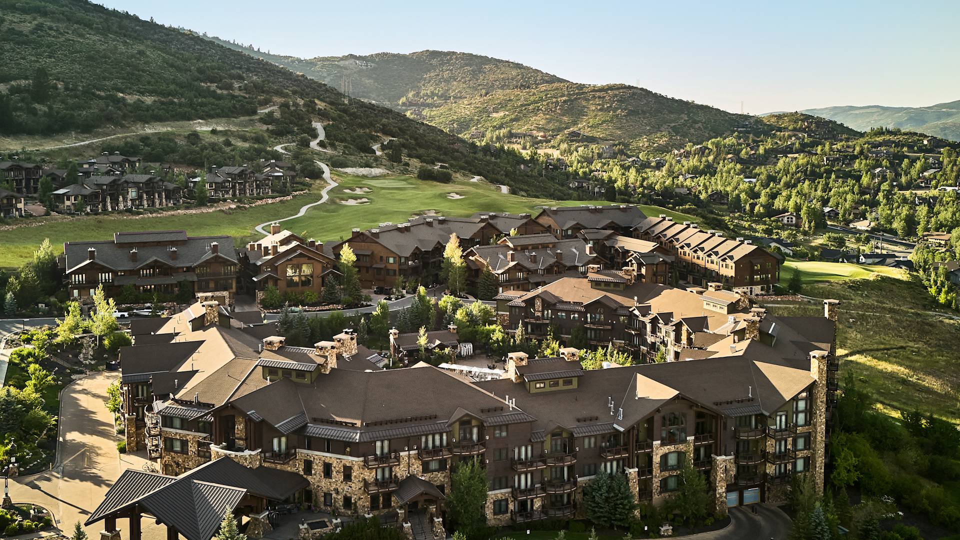 Aerial View of Waldorf Astoria Park City Hotel Exterior