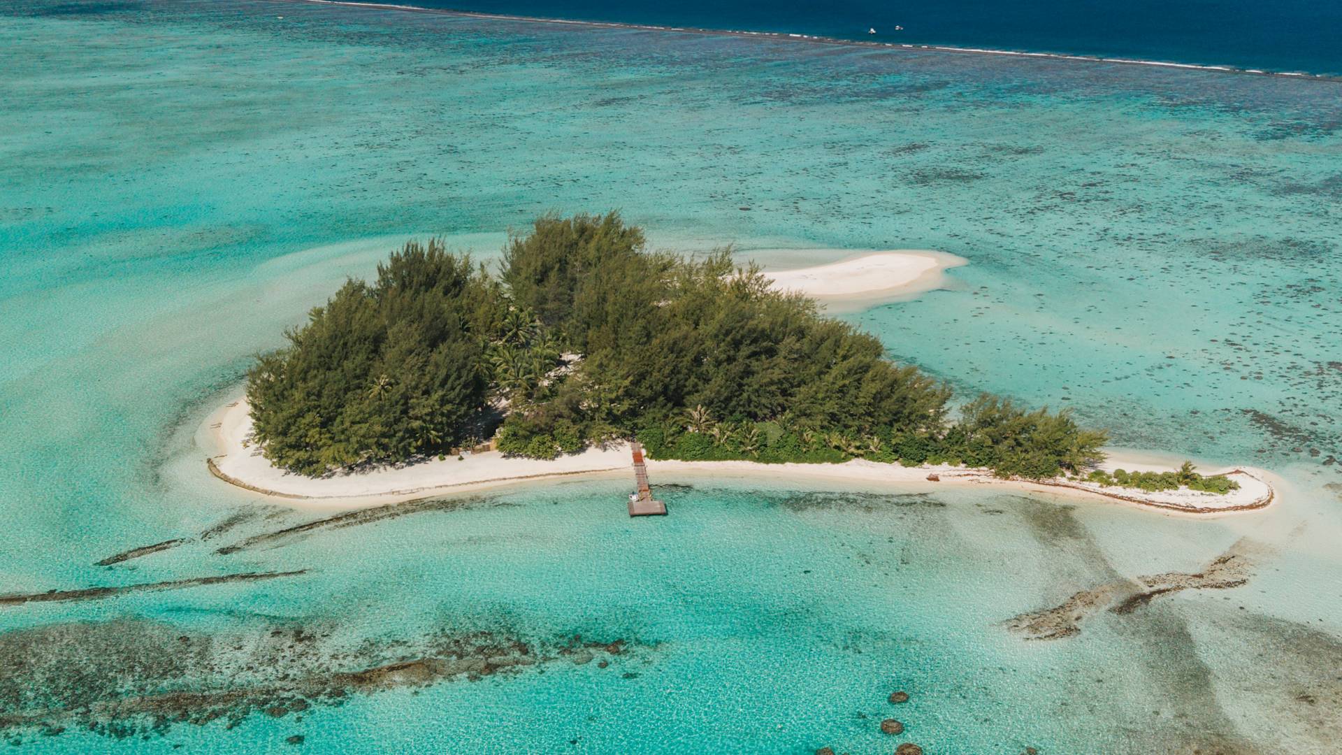 Buitenkant van Conrad Bora Bora Nui