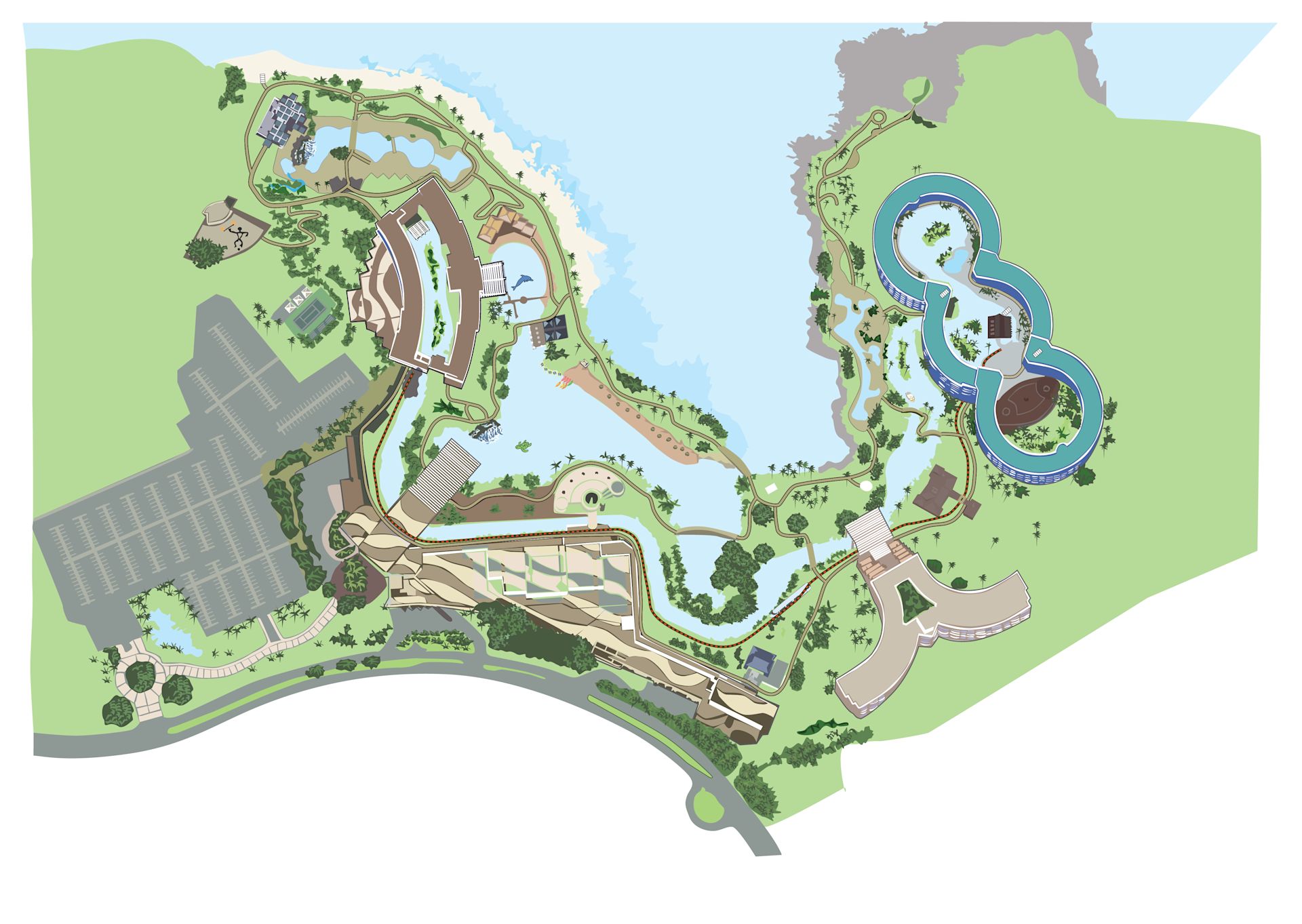 Hilton Waikoloa Village Resort Map