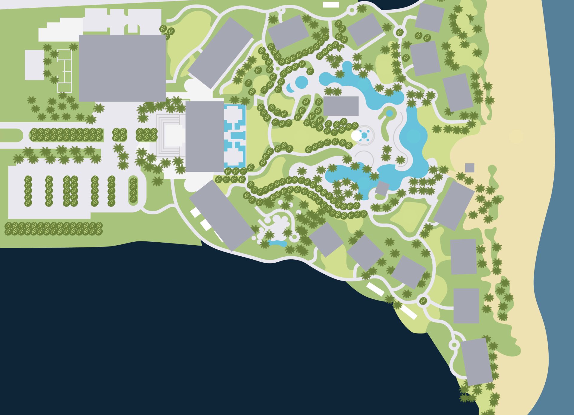 Mapa aéreo da propriedade