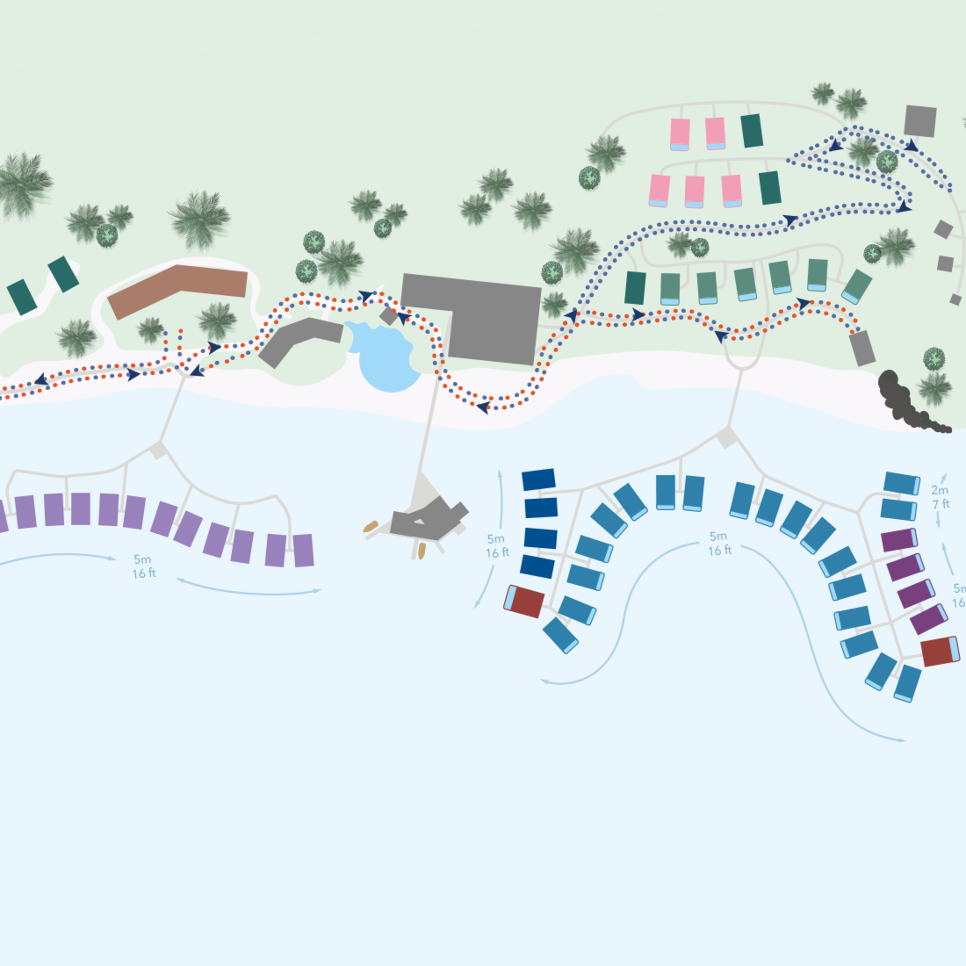 Carte de l'hôtel Conrad Bora Bora