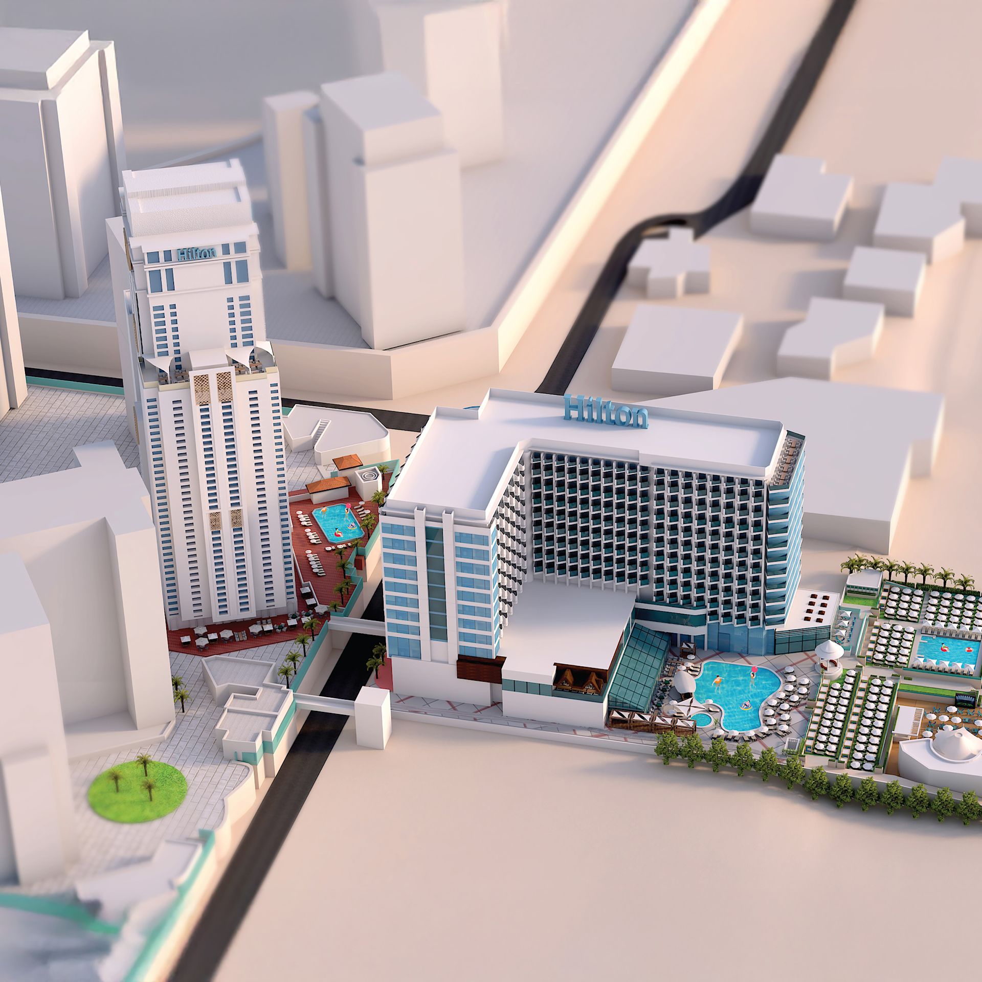 Property Map of Hilton Hotel