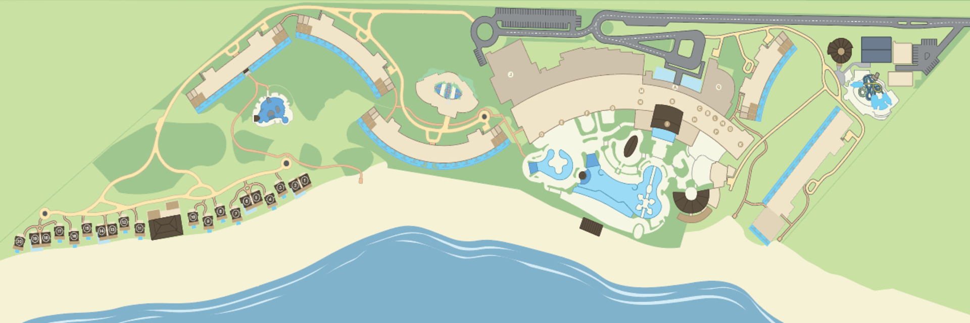 Eine Karte des Zemi Miches All-Inclusive Resort