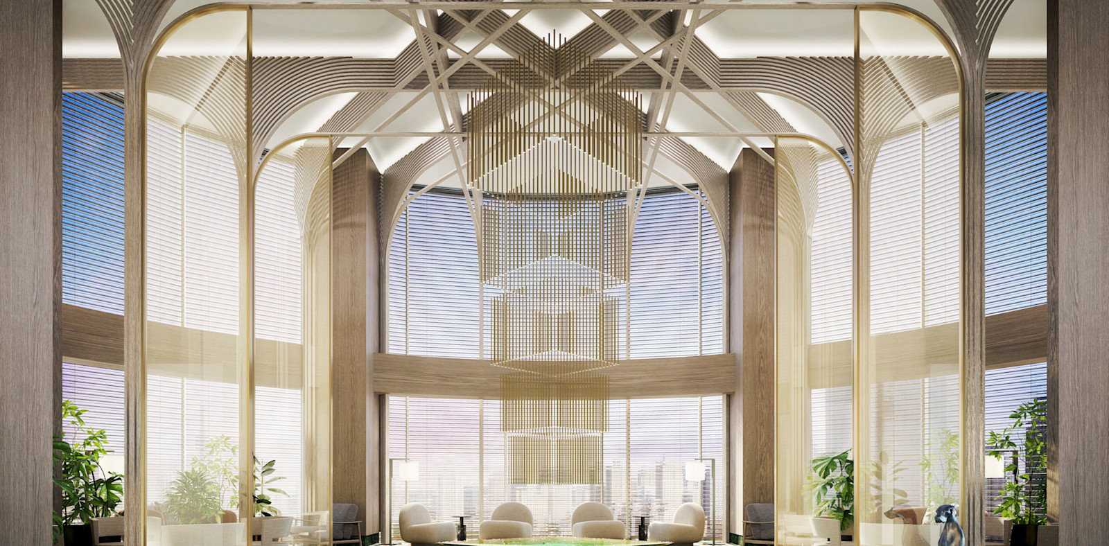 Sky Lobby Seating Area