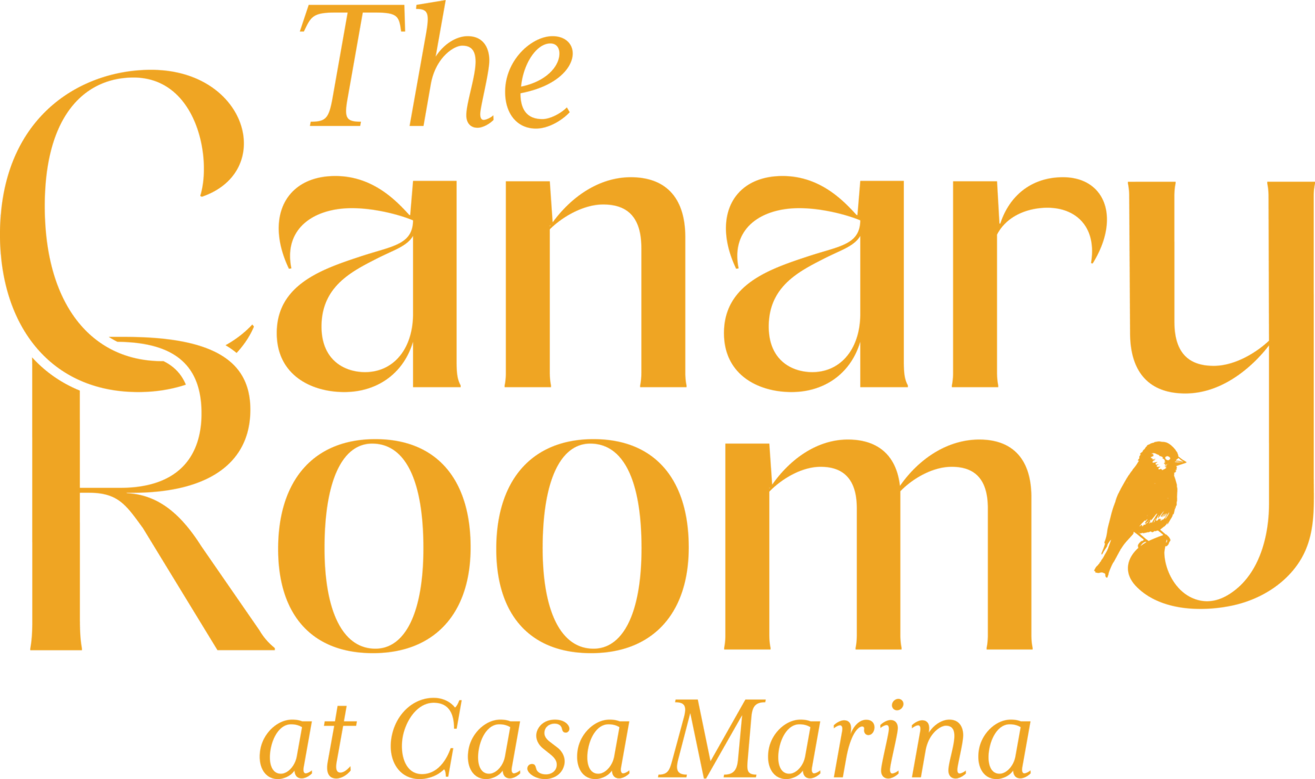The Canary Room at Casa Marina Sign