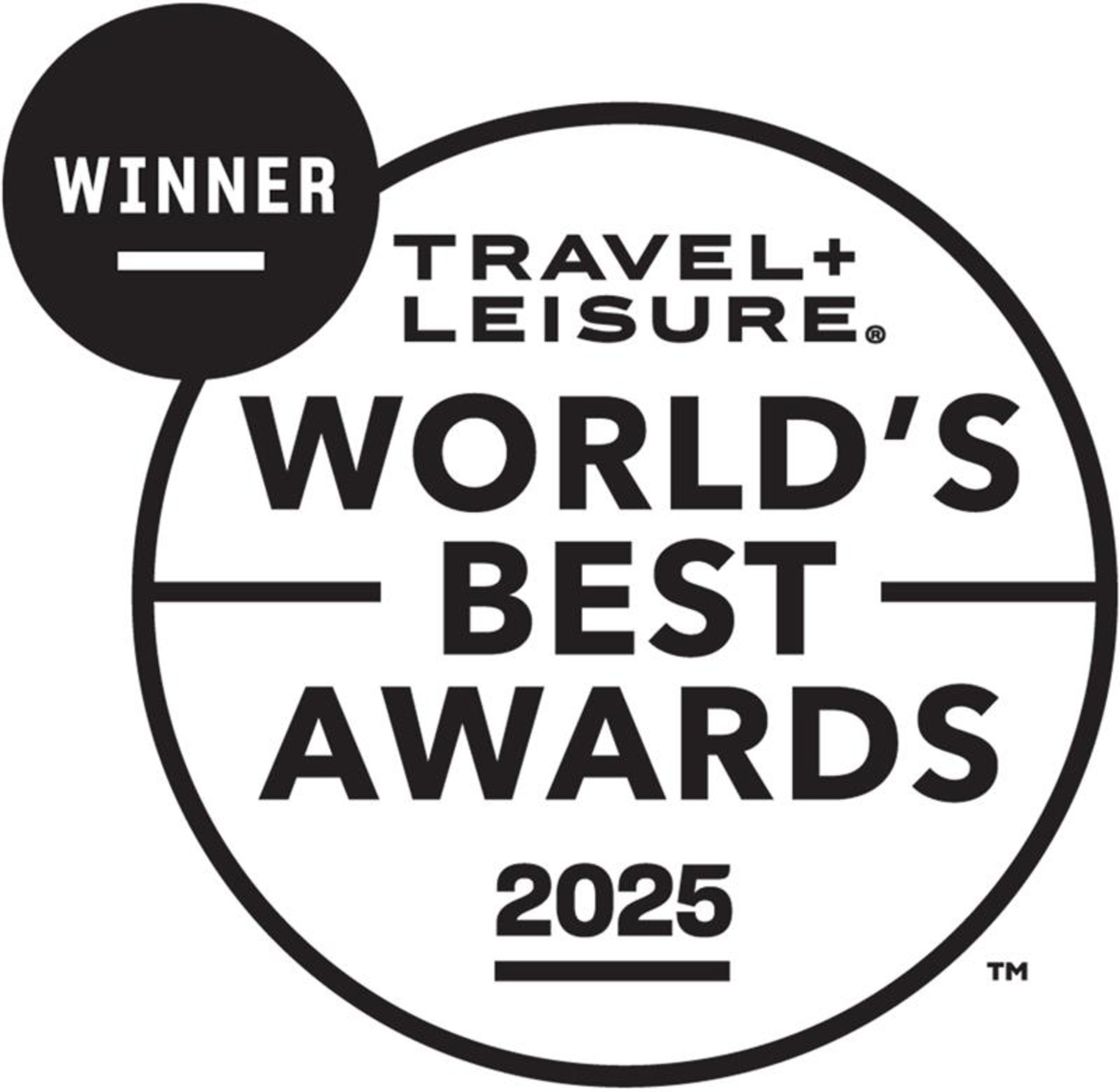 Logo noir du prix Travel Leisure