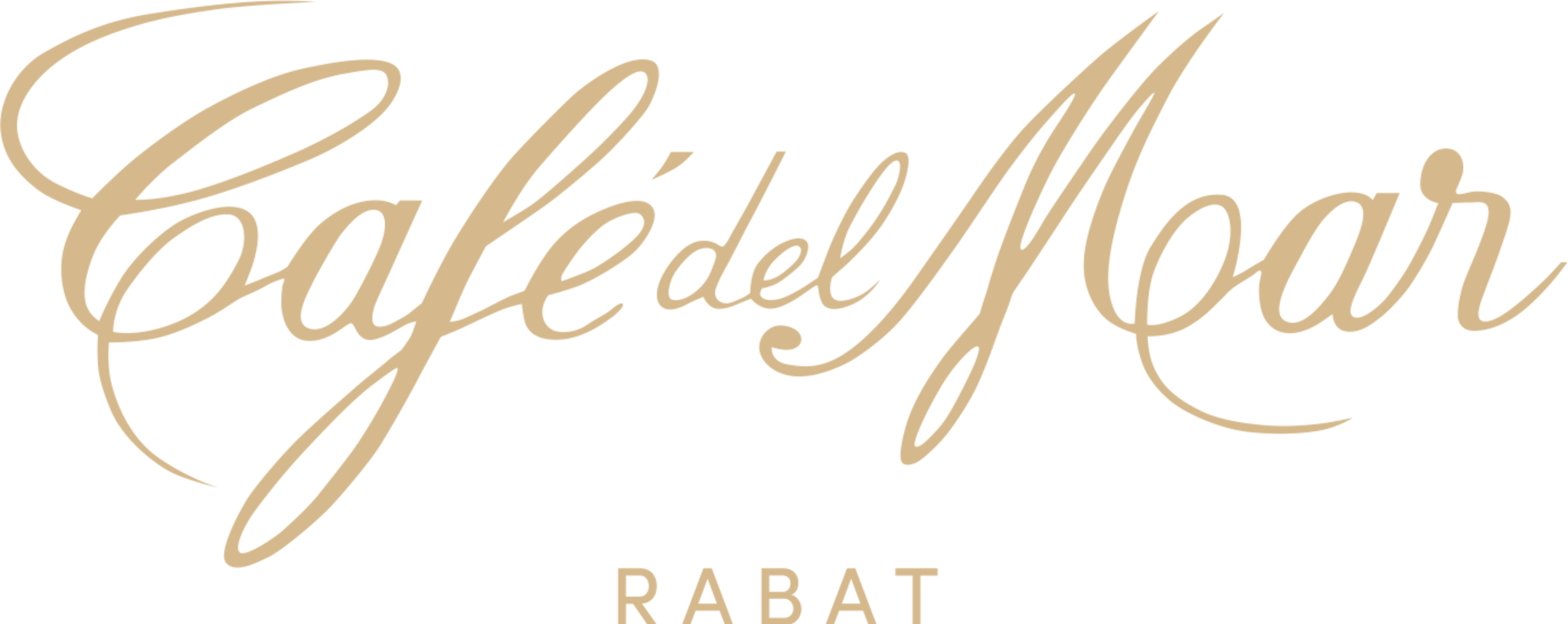 Złote logo Cafe Del Mar