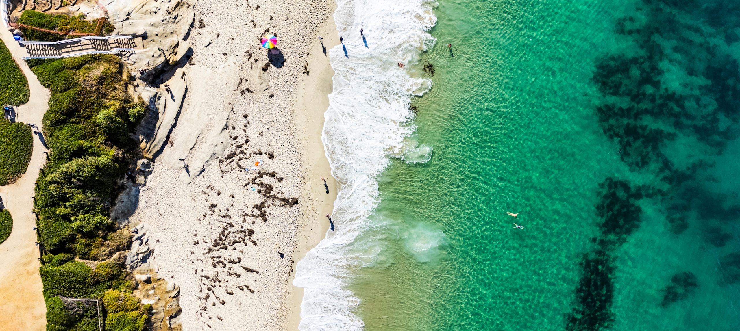 Aerial View of a Beach
