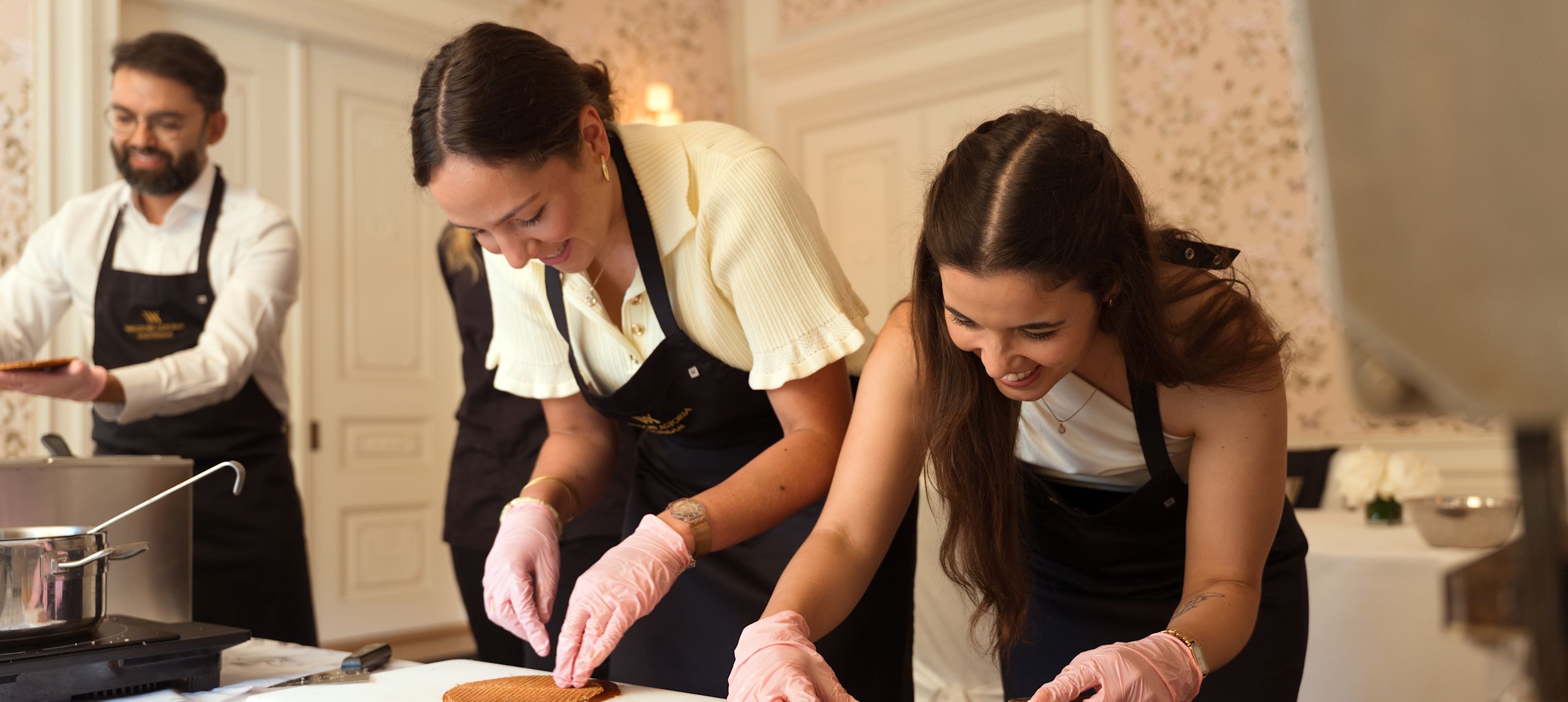 Chefs Preparing Dishes in a Restaurant-transition
