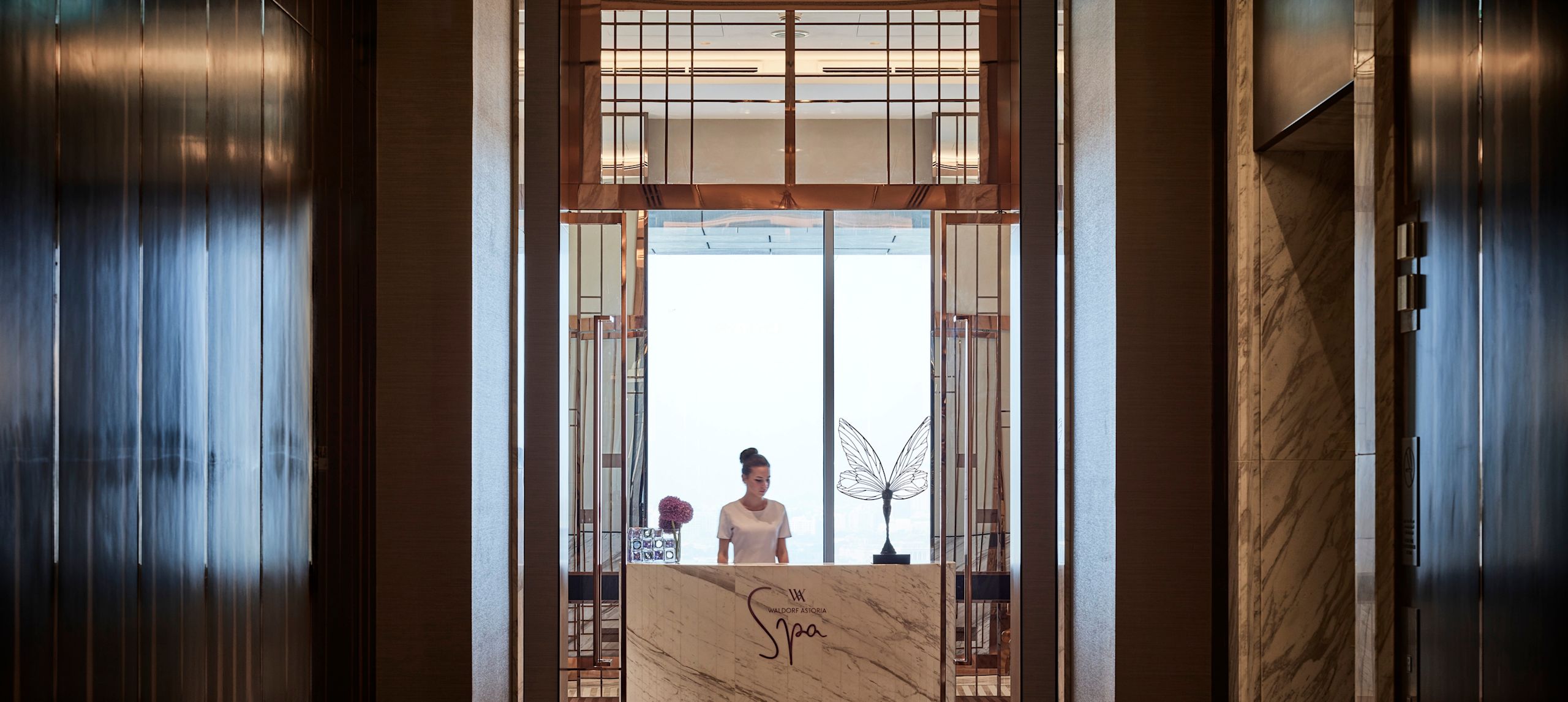 Team Member in Spa Reception Area