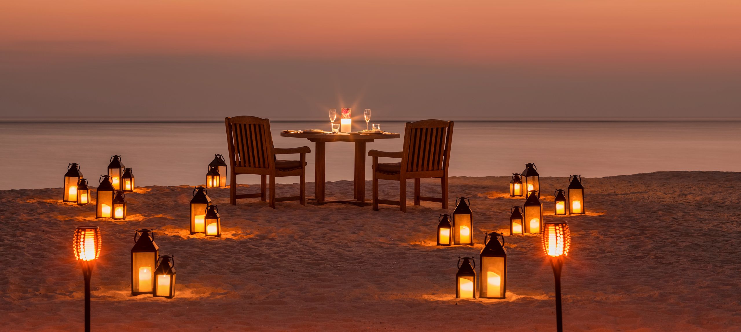 Private Beach Dining at Sunset