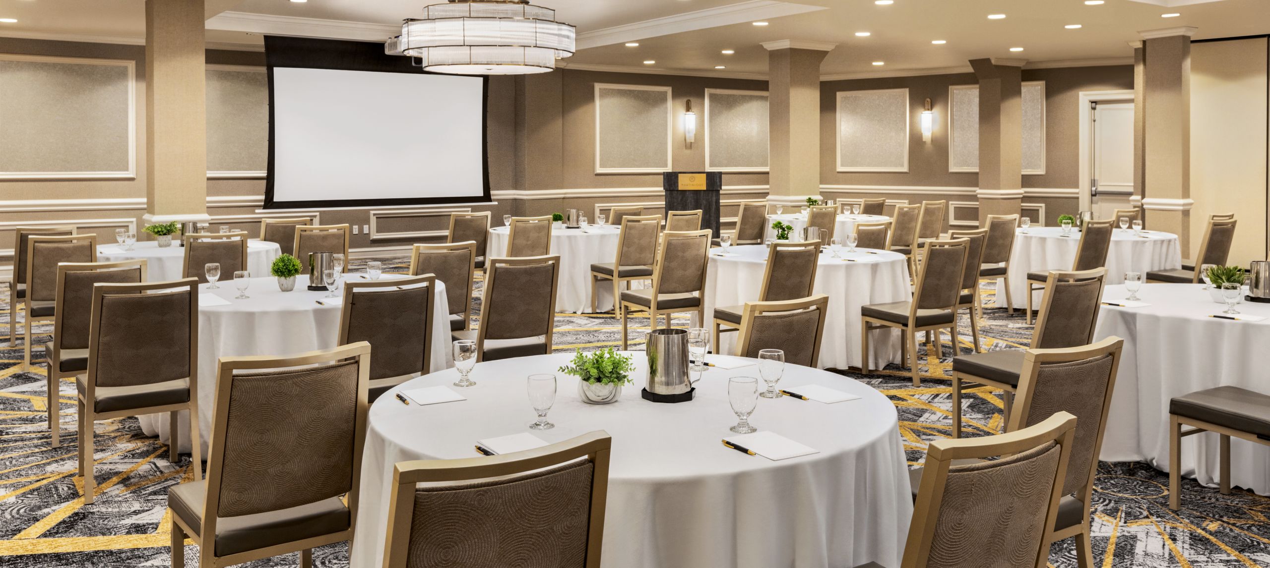 Grand Ballroom Crescent Round Theater Set Up