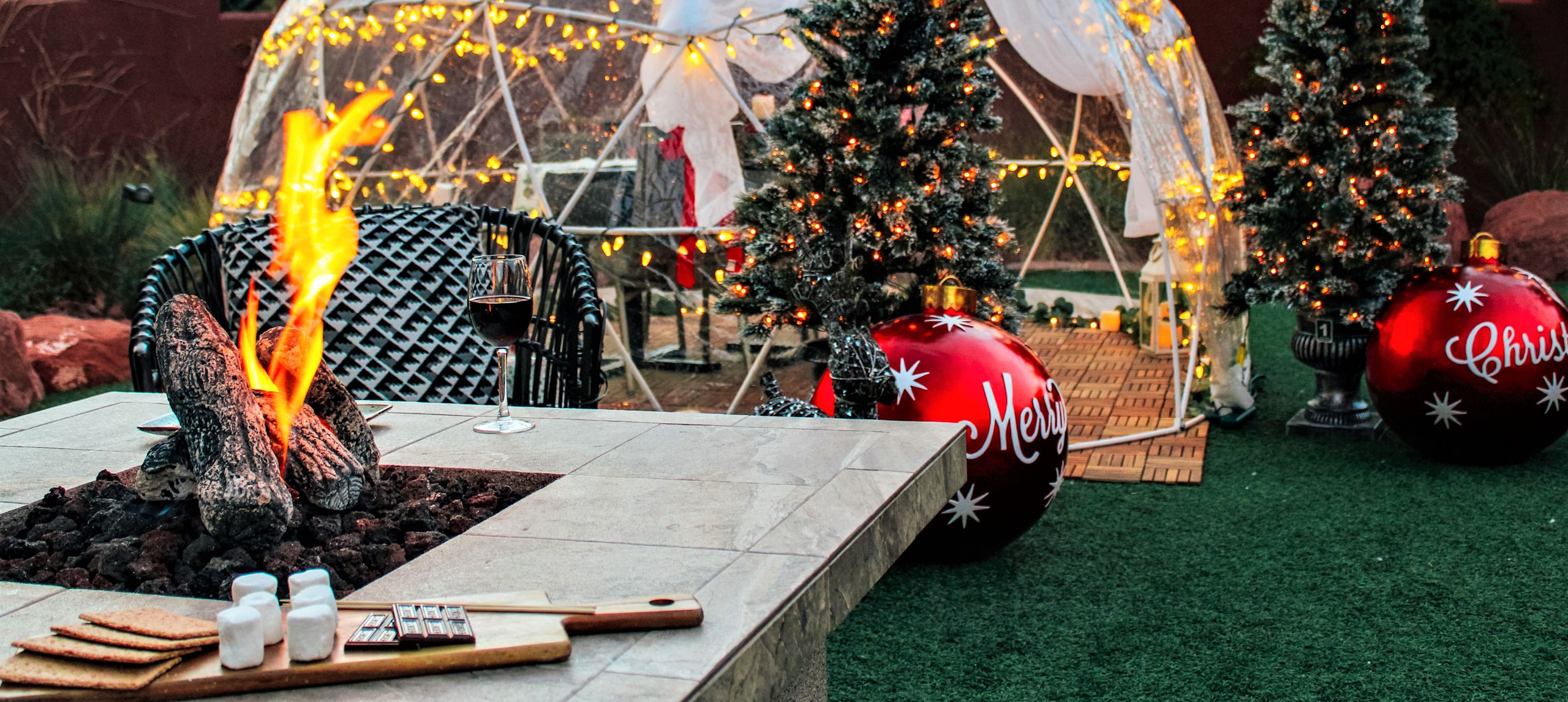 Smores on the Garden Fire pit