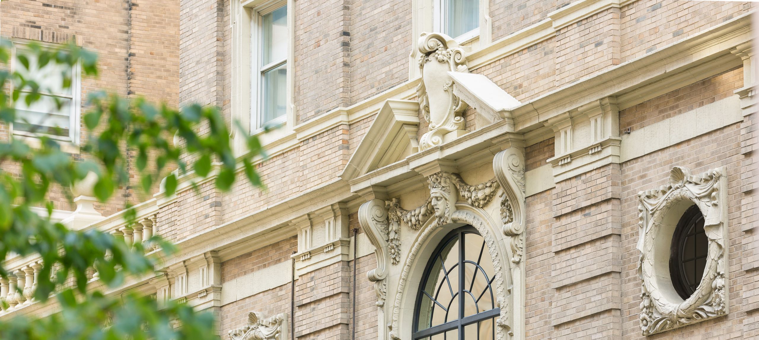 Hotel exterior showing architectural details