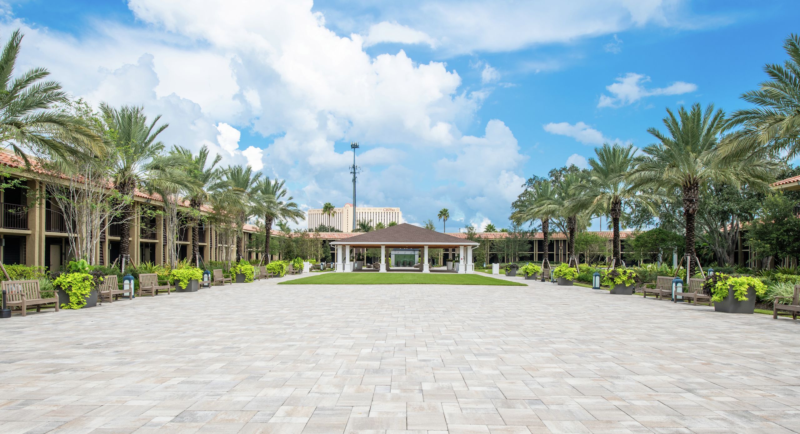 Terraza, jardín, pabellón