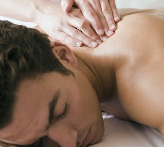 spa, guest receiving a massage