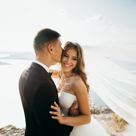 married couple on beach