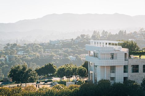 Shot of property on hillside in day
