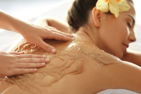 Woman having a spa treatment