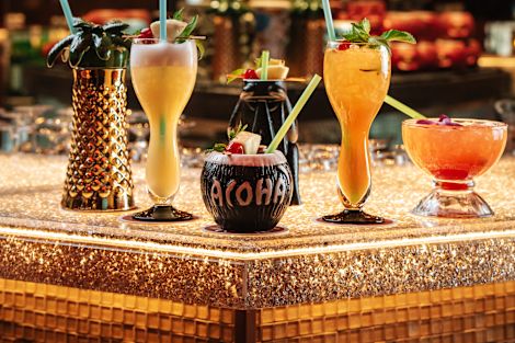 food and drinks on table