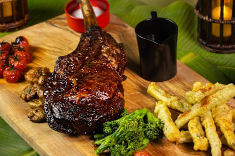 different type of food on tray