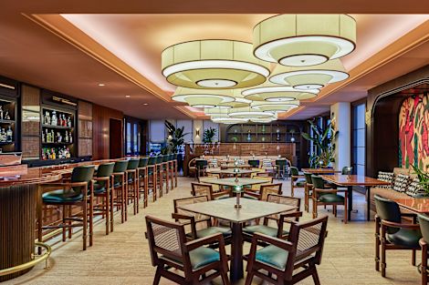 잠포 레스토랑의 식사 공간