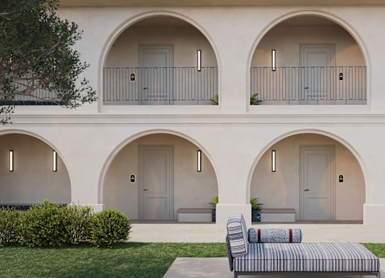 Außenansicht der Flure