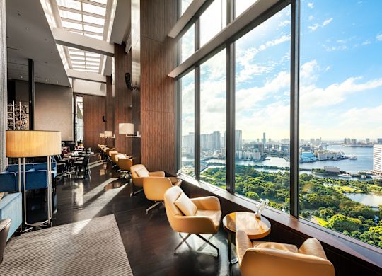 restaurant view with large windows